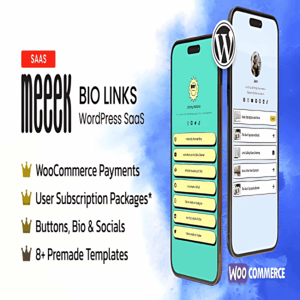 Meeek 2.2.4 - Link para Bio SaaS (WordPress) Download Grátis