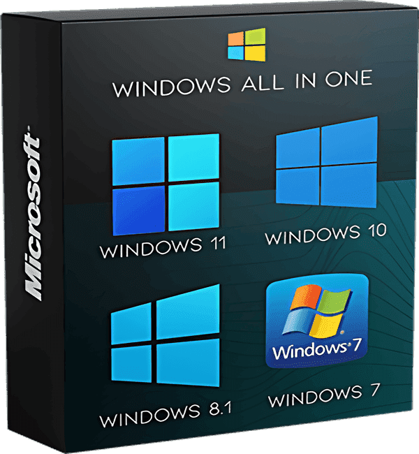Windows AIO 7, 8.1, 10 E 11 32/64 PT-BR All In One